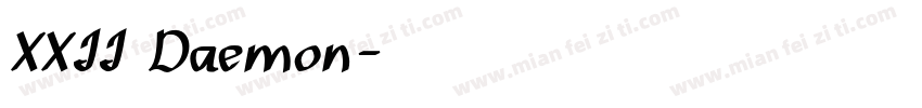 XXII Daemon字体转换